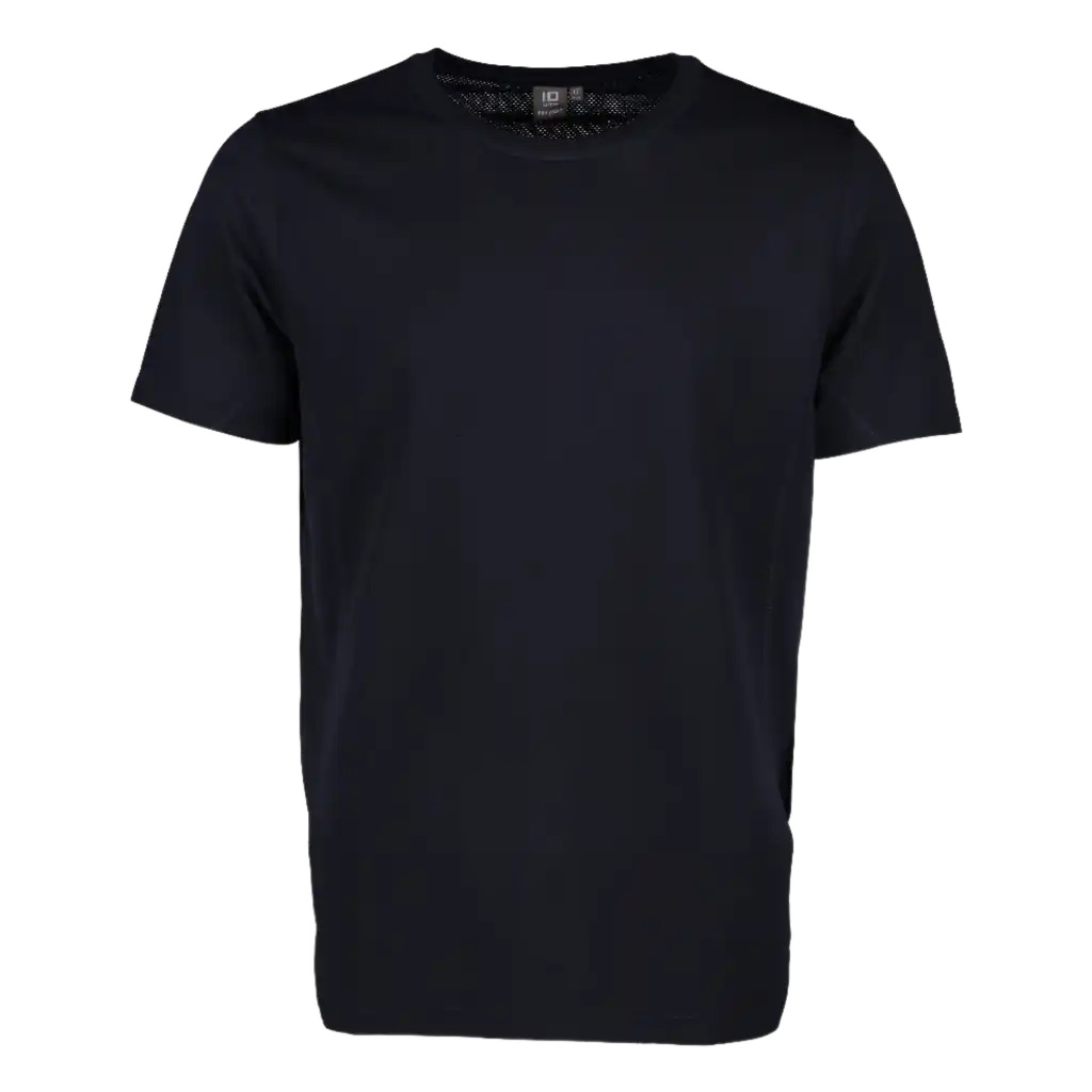 ID® T-shirt Lyocell 0528 Navy – vastuullinen TENCEL™-T-paita miehille omalla logolla, hengittävä ja nopeasti kuivuva työpaita