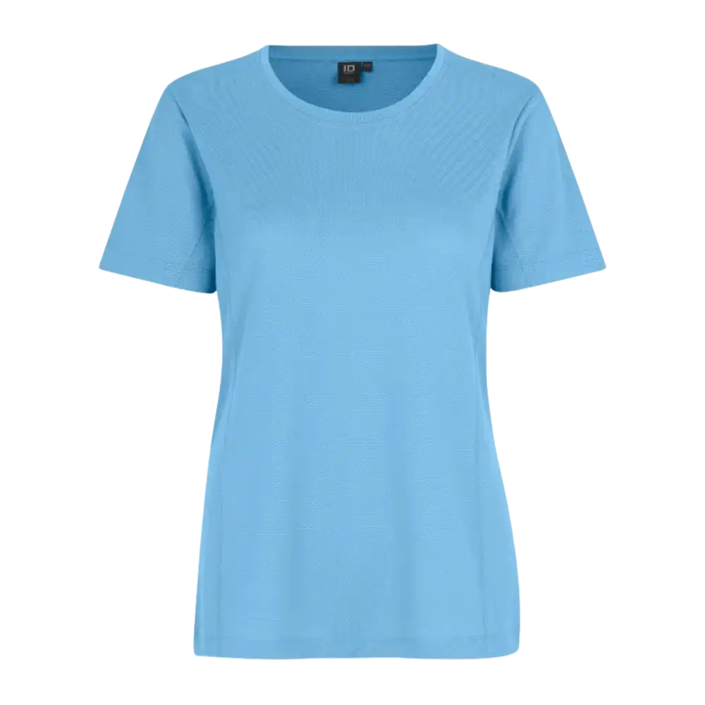 Light blue Lyocell T-paita ID® 0529 – hengittävä ja pehmeä naisten T-paita painettuna logolla