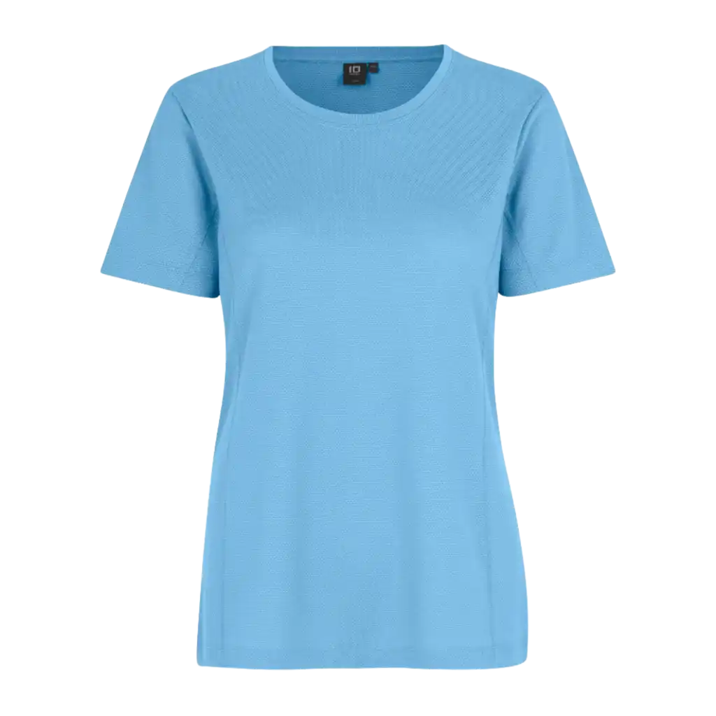 Light blue Lyocell T-paita ID® 0529 – hengittävä ja pehmeä naisten T-paita painettuna logolla