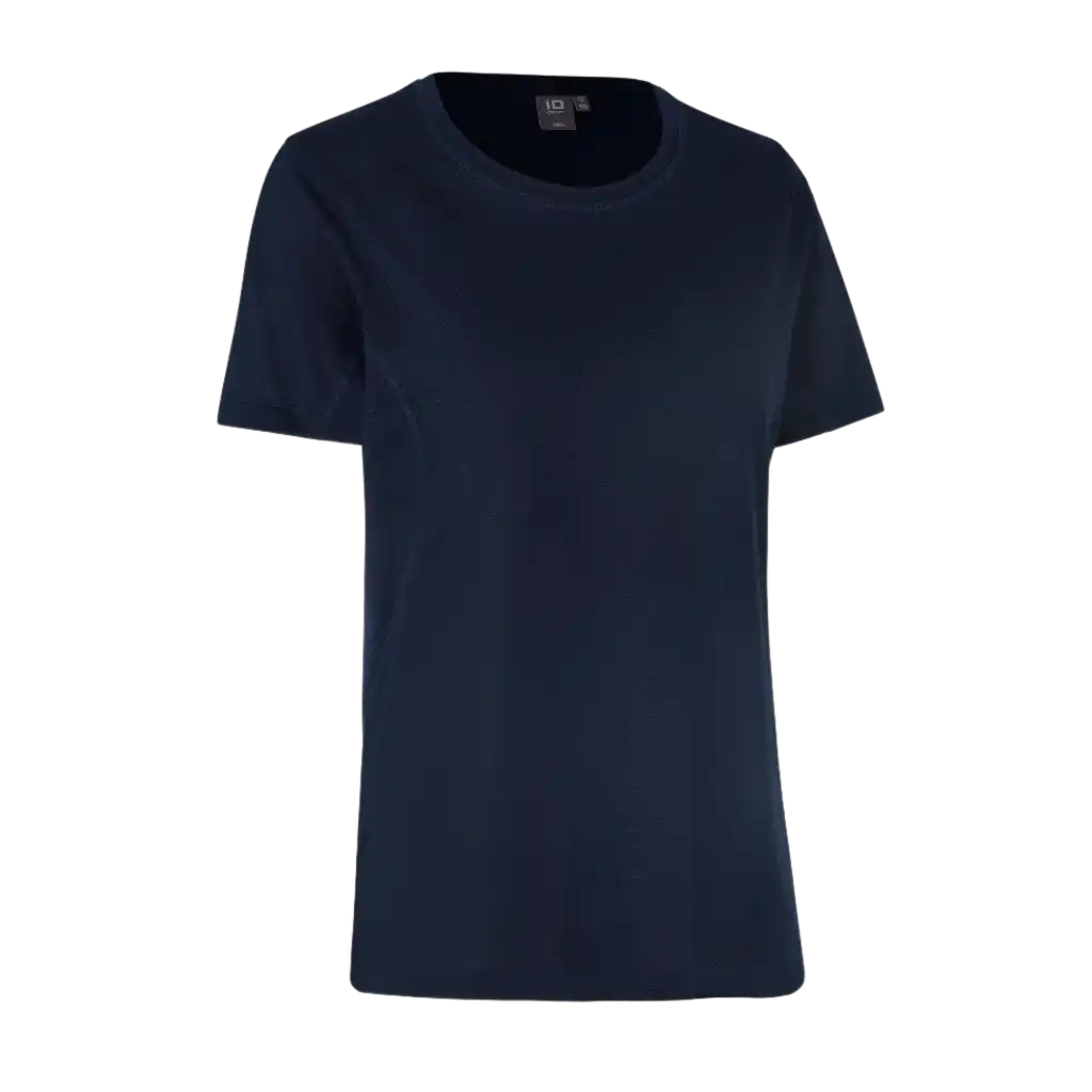 Navy ID® T-shirt Lyocell 0529 – klassinen naisten Lyocell T-paita omalla logolla - sivukulmasta