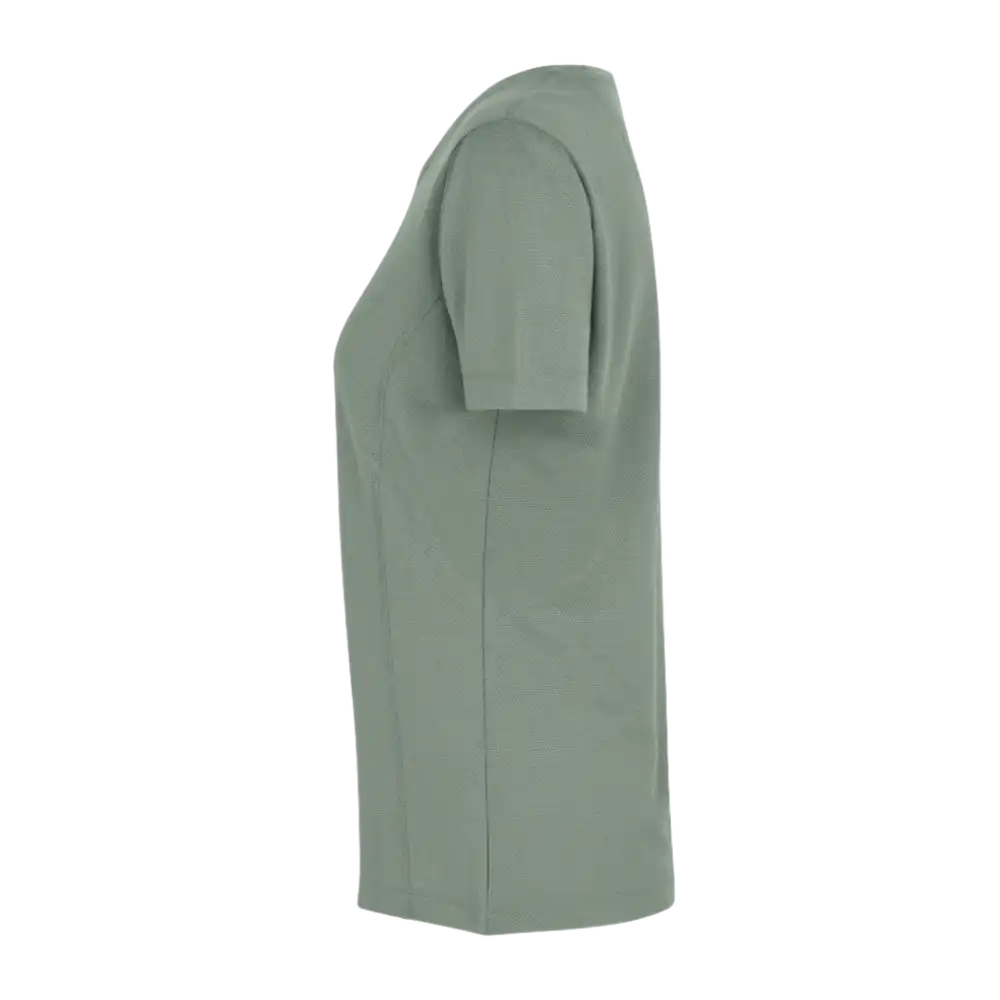 Dusty green ID® T-shirt Lyocell 0529 – laadukas naisten T-paita painettuna omalla logolla - sivukuva