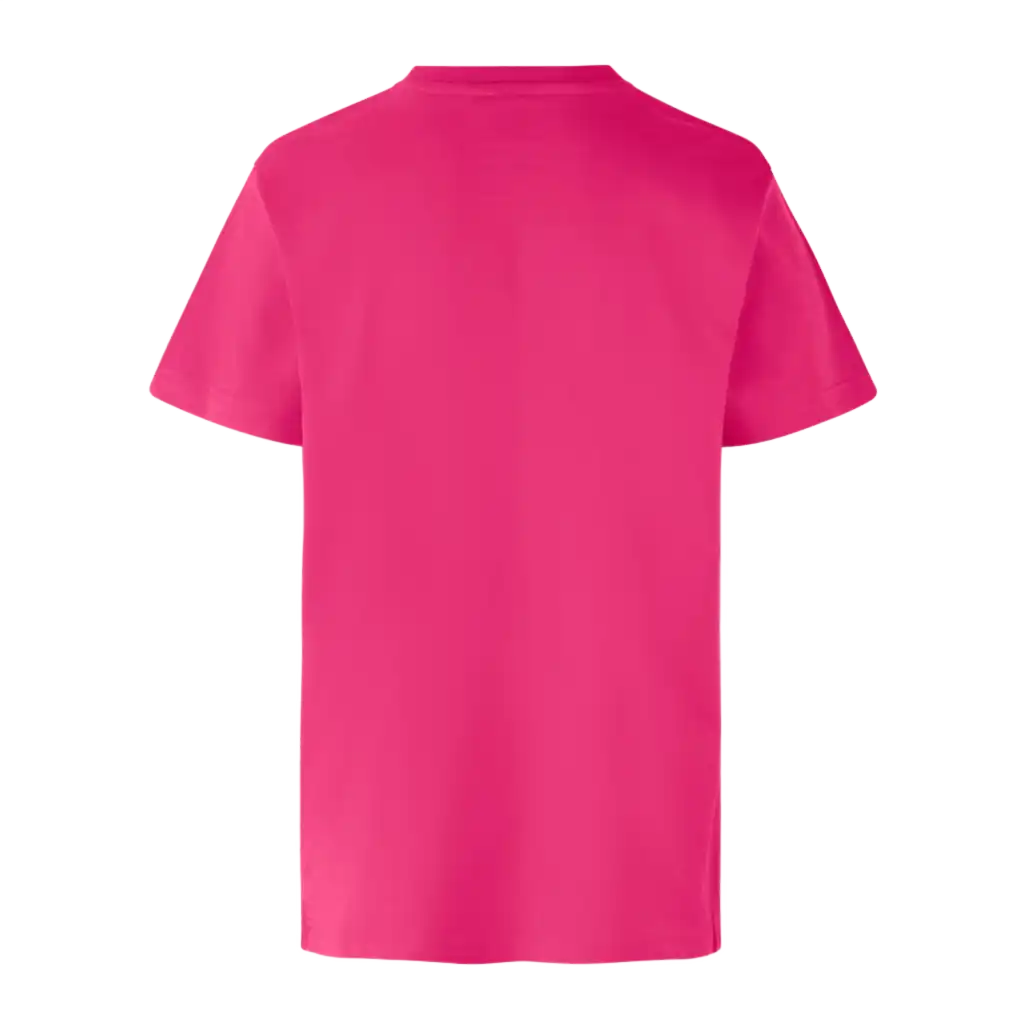 Pinkki lasten T-TIME® T-paita ID® 40510 takakuva – kestävä ja mukava t-paita painettuna