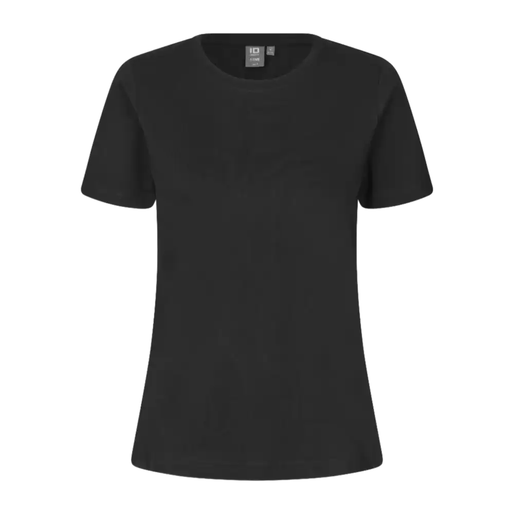 IDĀ® T-TIMEĀ® 0511 naisten T-paita musta ā OEKO-TEXĀ®-sertifioitu T-paita omalla logolla