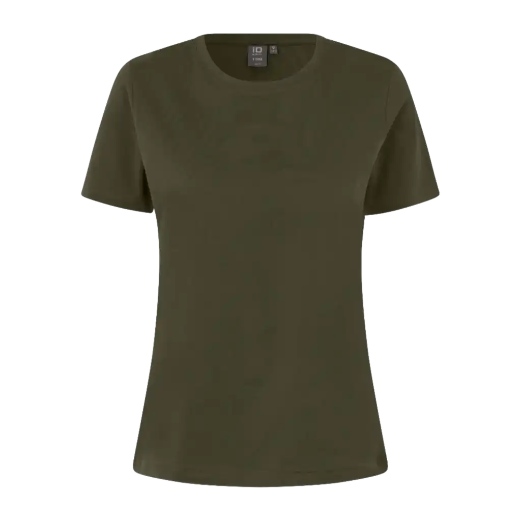 ID® T-TIME® 0511 naisten T-paita oliivi – brändätty T-paita yritykselle logolla