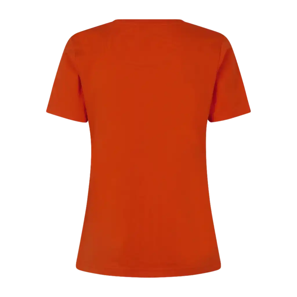 ID® T-TIME® 0511 naisten T-paita oranssi takaa – yrityksen T-paita omalla logolla