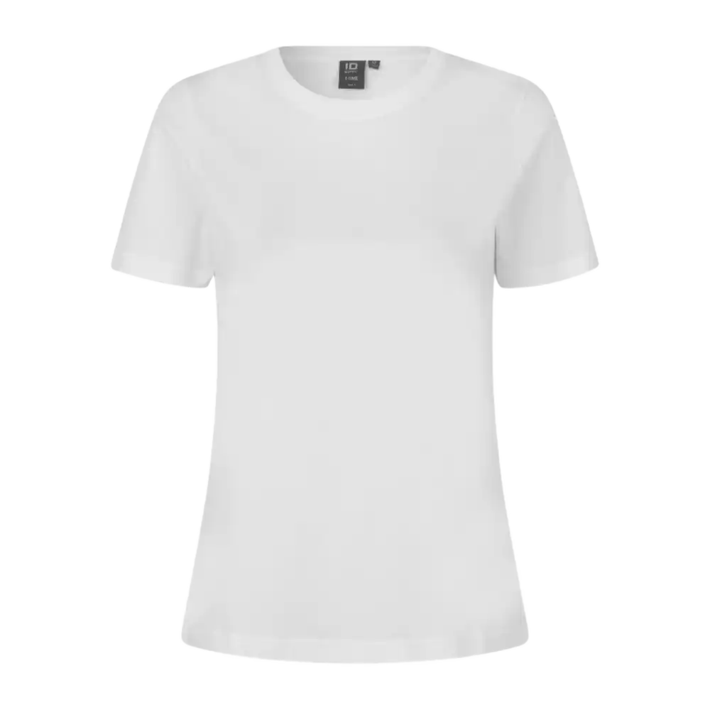 ID® T-TIME® 0511 naisten T-paita valkoinen – yrityksen T-paita omalla logolla