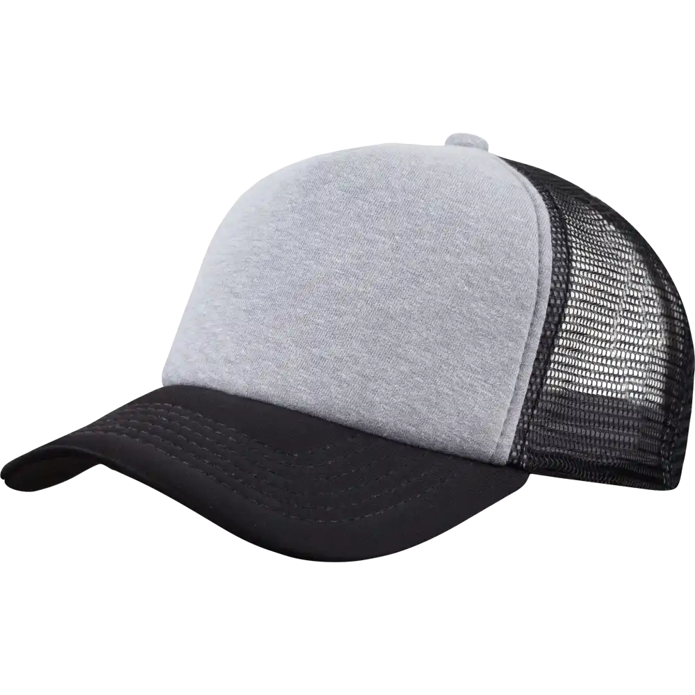 Trucker lippis harmaa/musta omalla logolla-ZigiZagi