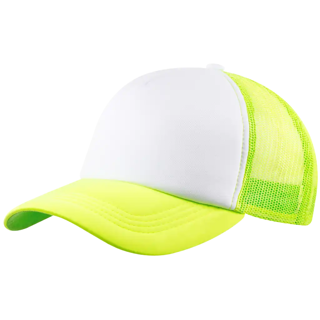 Trucker lippis keltainen omalla logolla-ZigiZagi