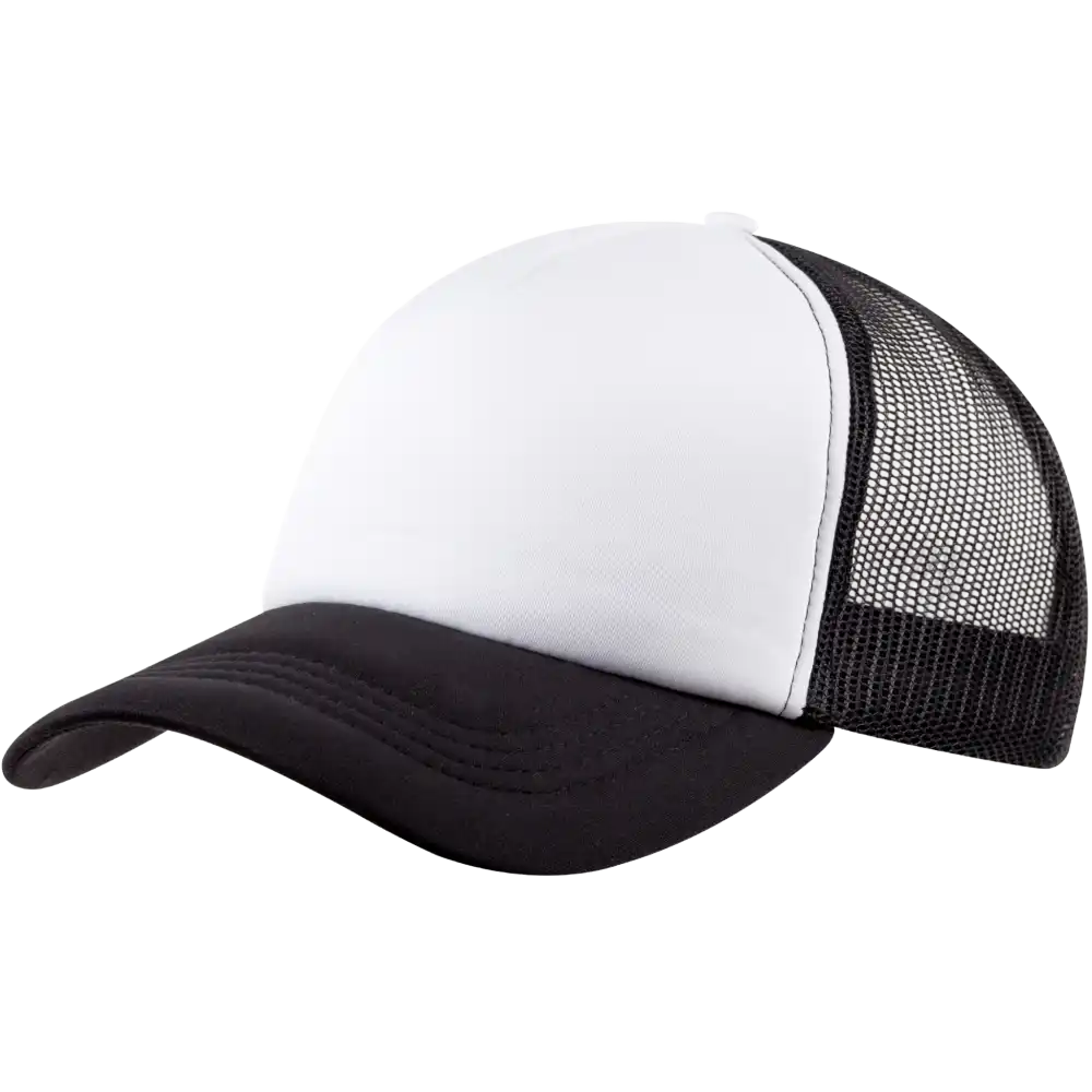 Trucker lippis musta/valkoinen omalla logolla-ZigiZagi