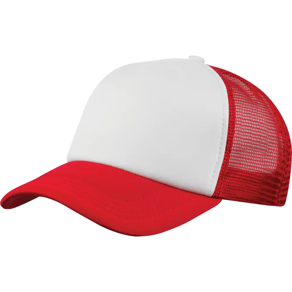 Trucker lippis punainen omalla logolla-ZigiZagi