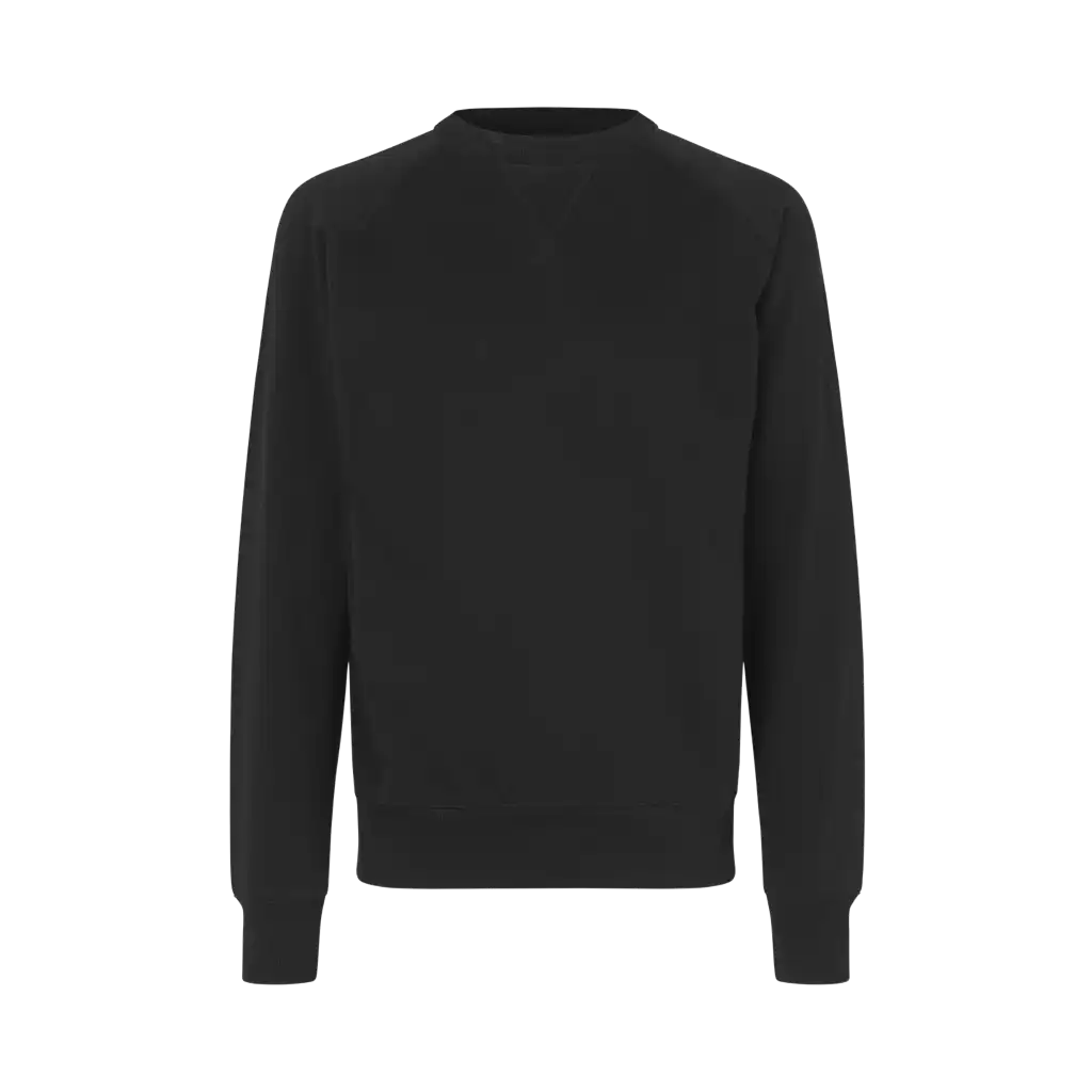 Musta business collegepaita miehille omalla logolla – edestä