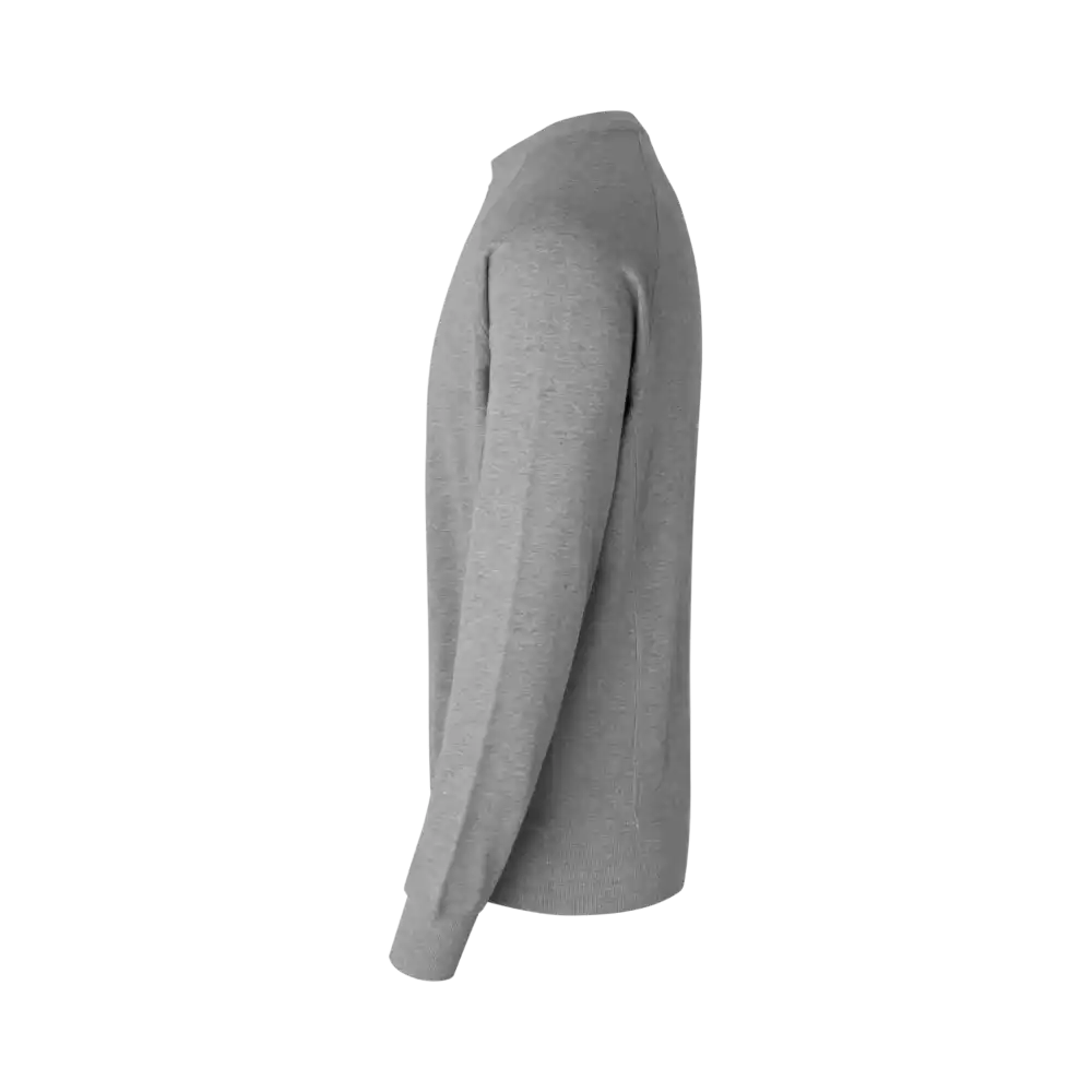 Grey melange business collegepaita miehille omalla logolla – sivusta