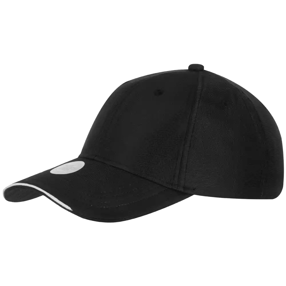 Musta U.V. Protection lippis omalla logolla tai tekstillÀ