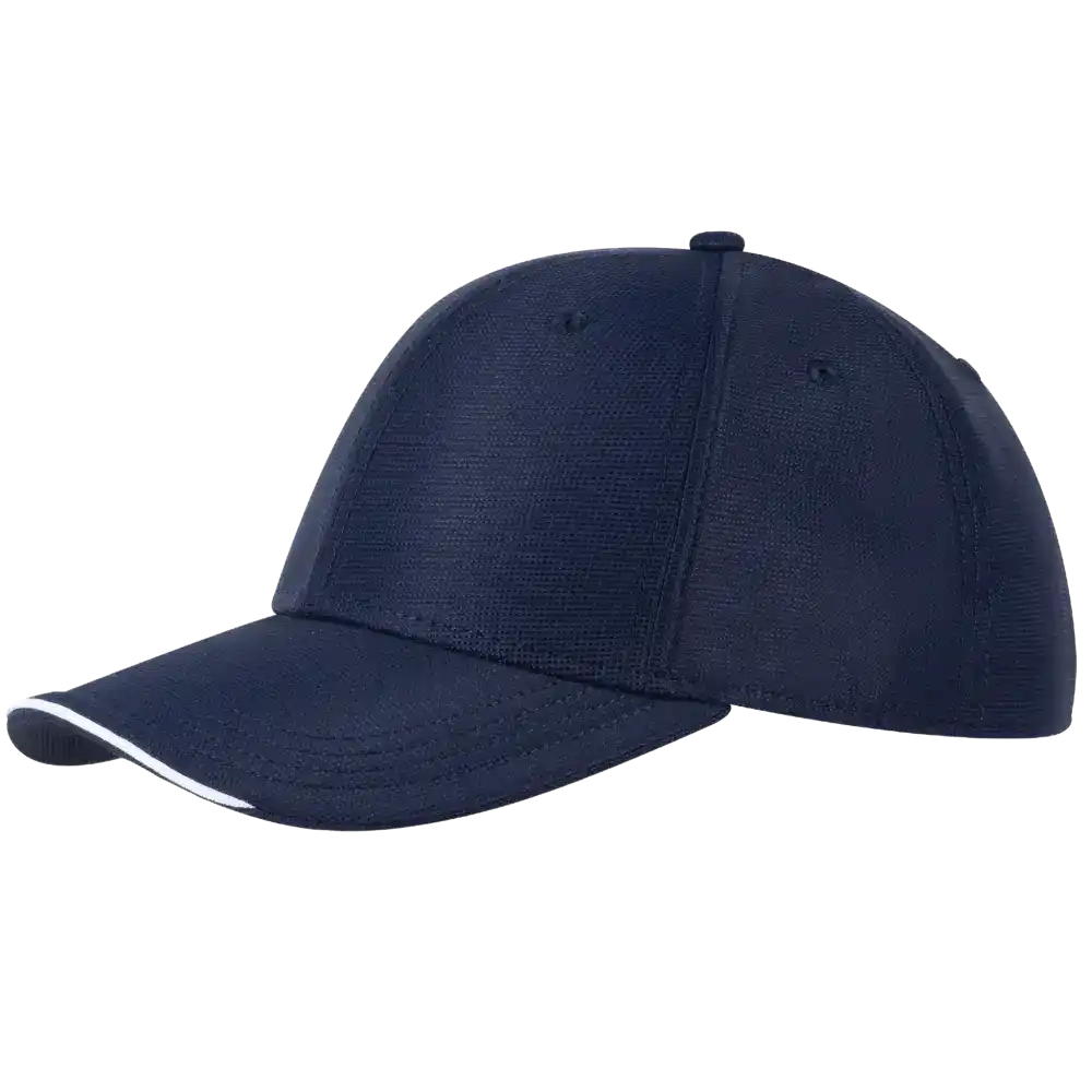 Navy U.V. Protection lippis omalla logolla.