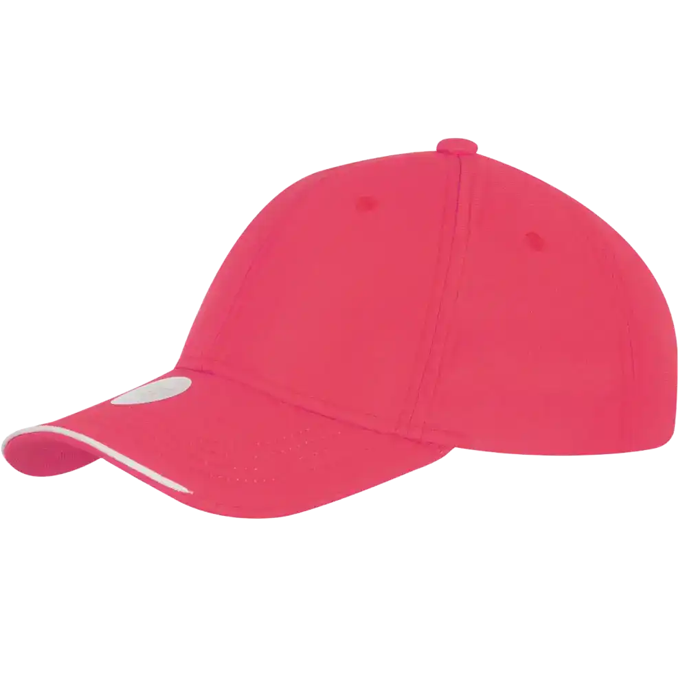 Pinkki U.V. Protection lippis omalla logolla tai tekstillä