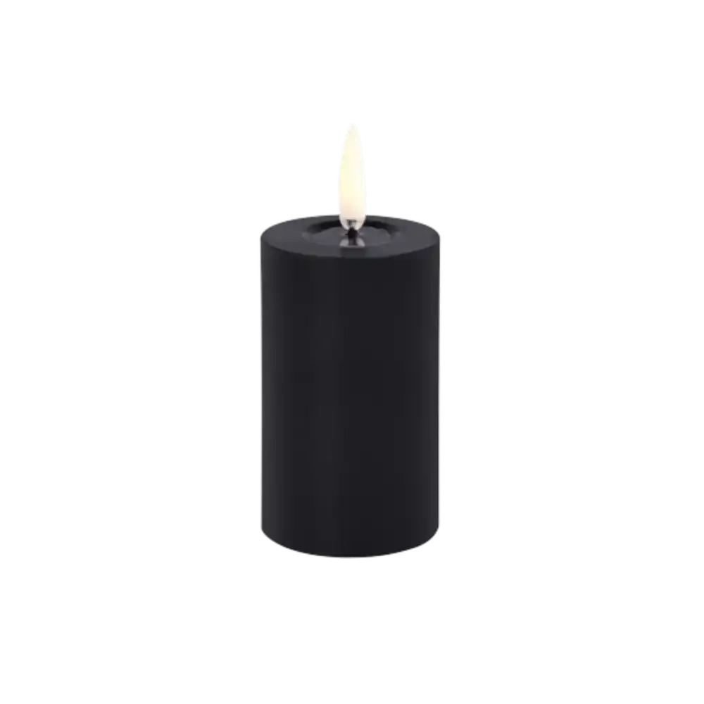 Musta Uyuni 'Melted' LED-pöytäkynttilä (5x7.5cm) aidolla 3D-liekillä