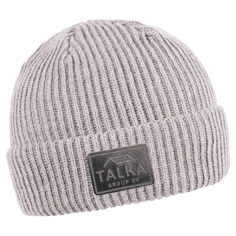 Wrap pipo omalla logolla - Harmaa musta nahkamerkki