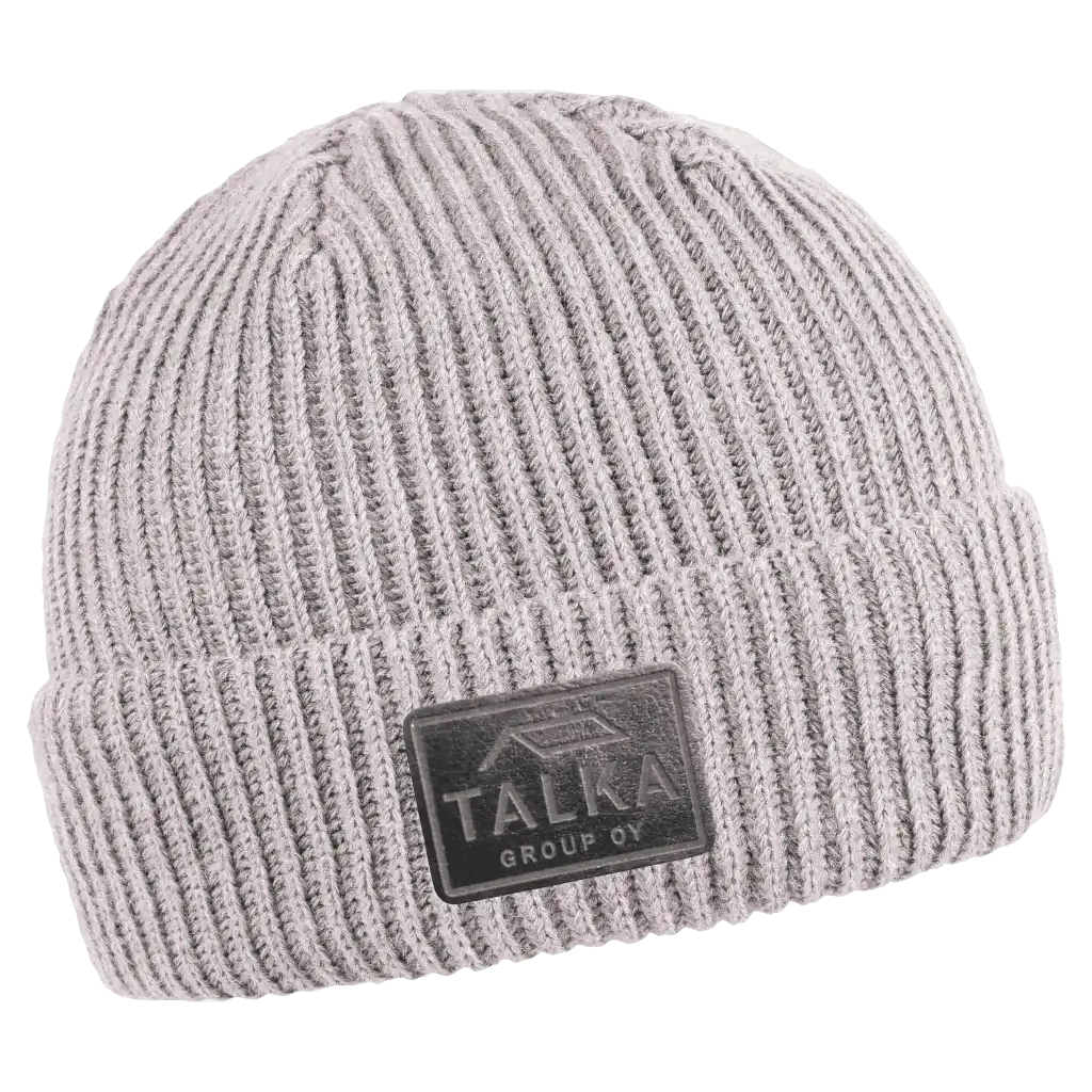 Wrap pipo omalla logolla - Harmaa musta nahkamerkki