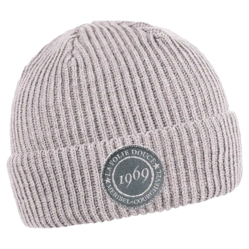 Wrap pipo omalla logolla - Harmaa kangasmerkki.