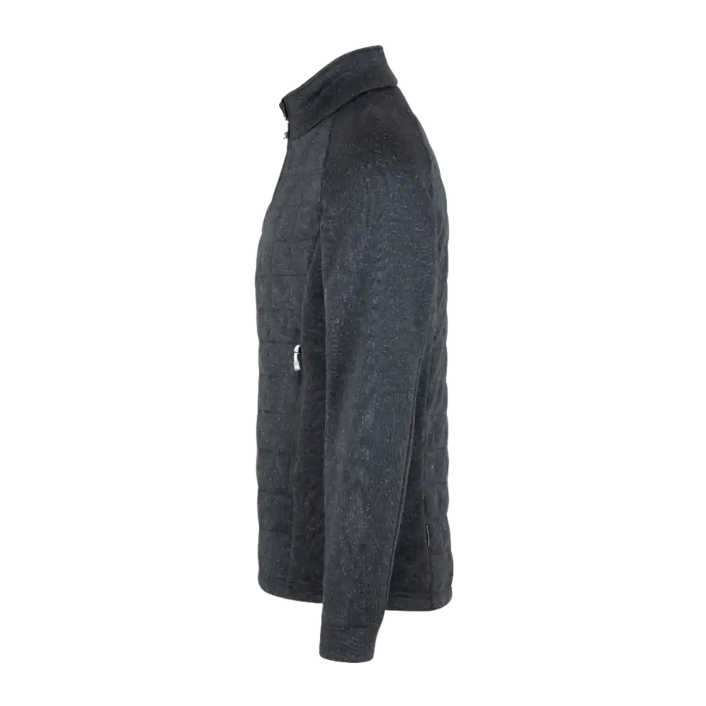 ID® Fleece Jacket 0826 anthracite melange sivusta – moderni ja istuva leikkaus