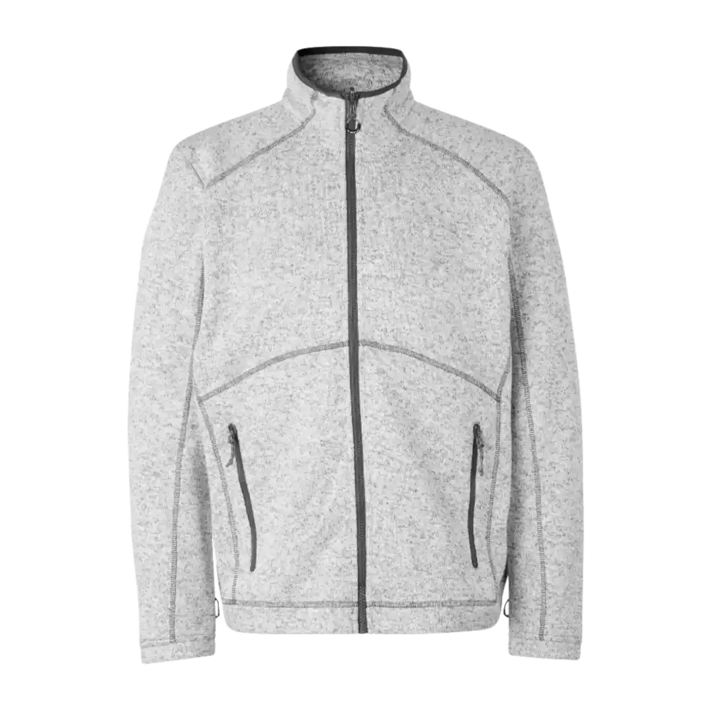 ID® Zip-n-Mix fleece Grey Melange – Laadukas takki firman logolla.