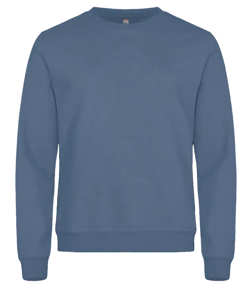 Miami Roundneck steel blue college omalla yrityksen logolla-ZigiZagi