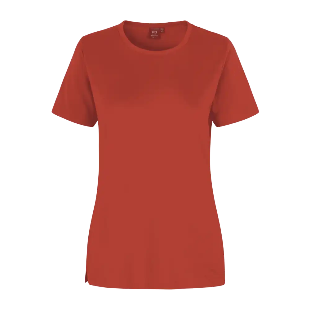 Coral PRO Wear naisten T-paita ID® 0312 – korallinpunainen t-paita painettuna logolla