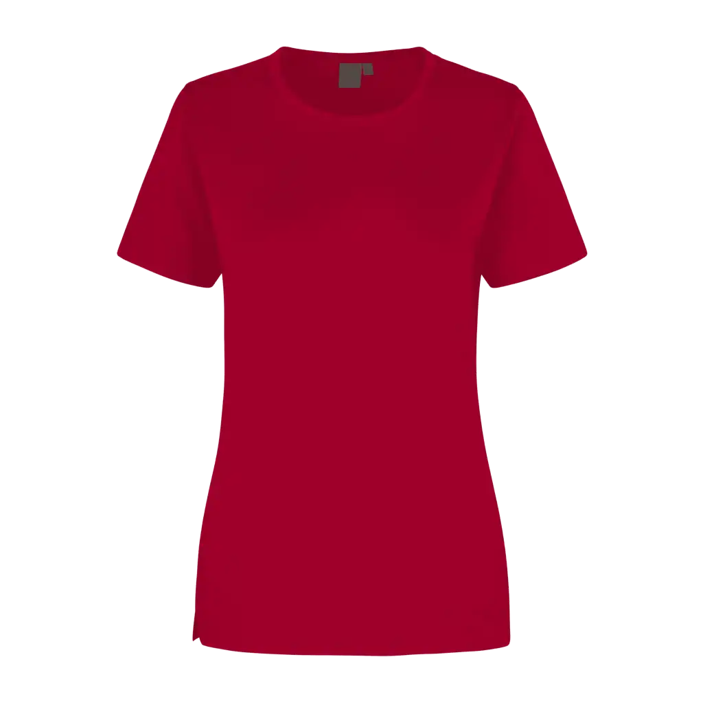 Punainen PRO Wear naisten T-paita ID® 0312 – näyttävä punainen t-paita painettuna logolla