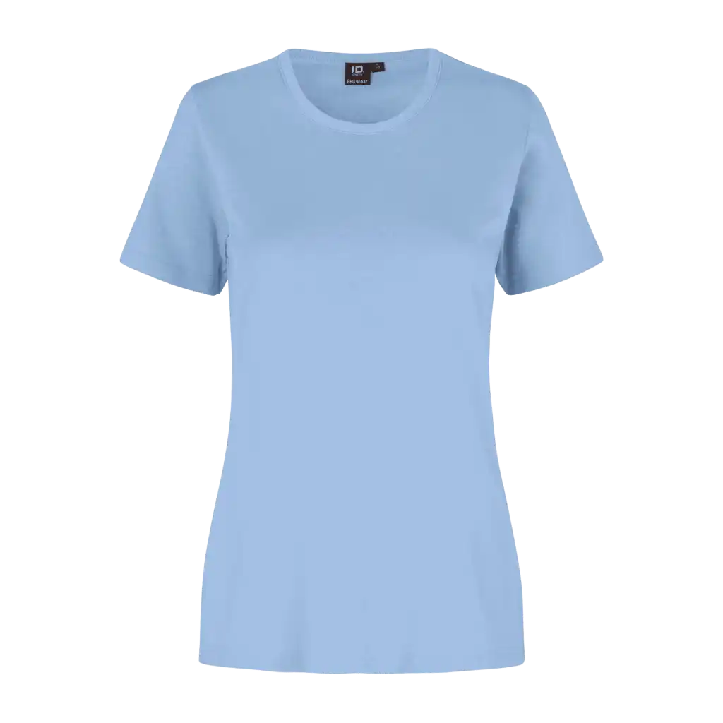 Vaaleansininen PRO Wear naisten T-paita ID® 0312 – vaaleansininen t-paita omalla logolla
