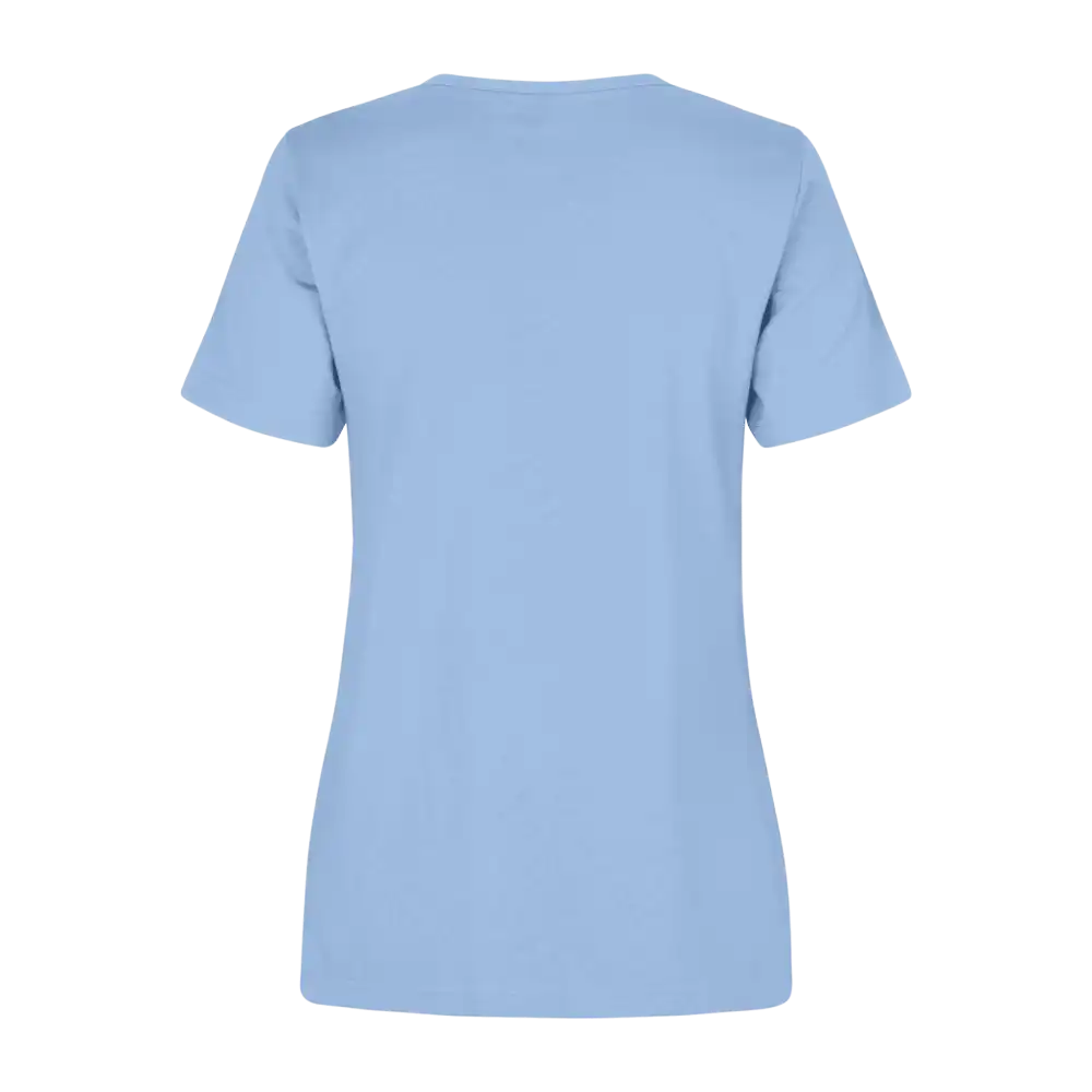 Vaaleansininen PRO Wear naisten T-paita ID® 0312 – takakuva, istuva leikkaus ja naisellinen malli