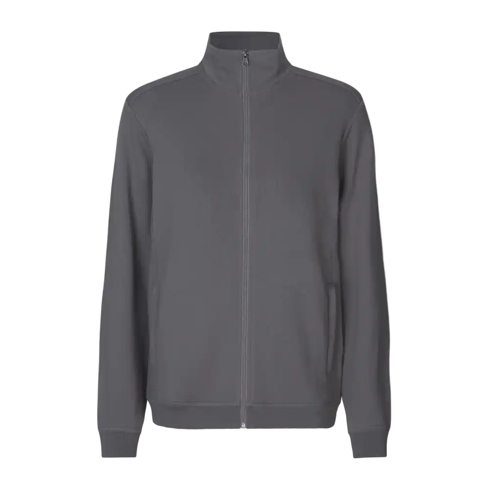 Silver grey PRO Wear CARE cardigan omalla logolla – edestä