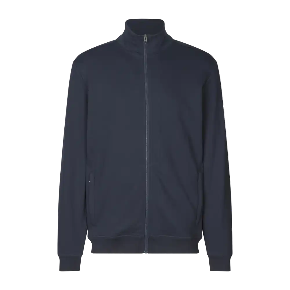 Navy PRO Wear CARE cardigan collegetakki  omalla logolla – edestä