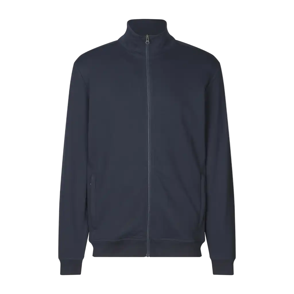 Navy PRO Wear CARE cardigan collegetakki  omalla logolla – edestä