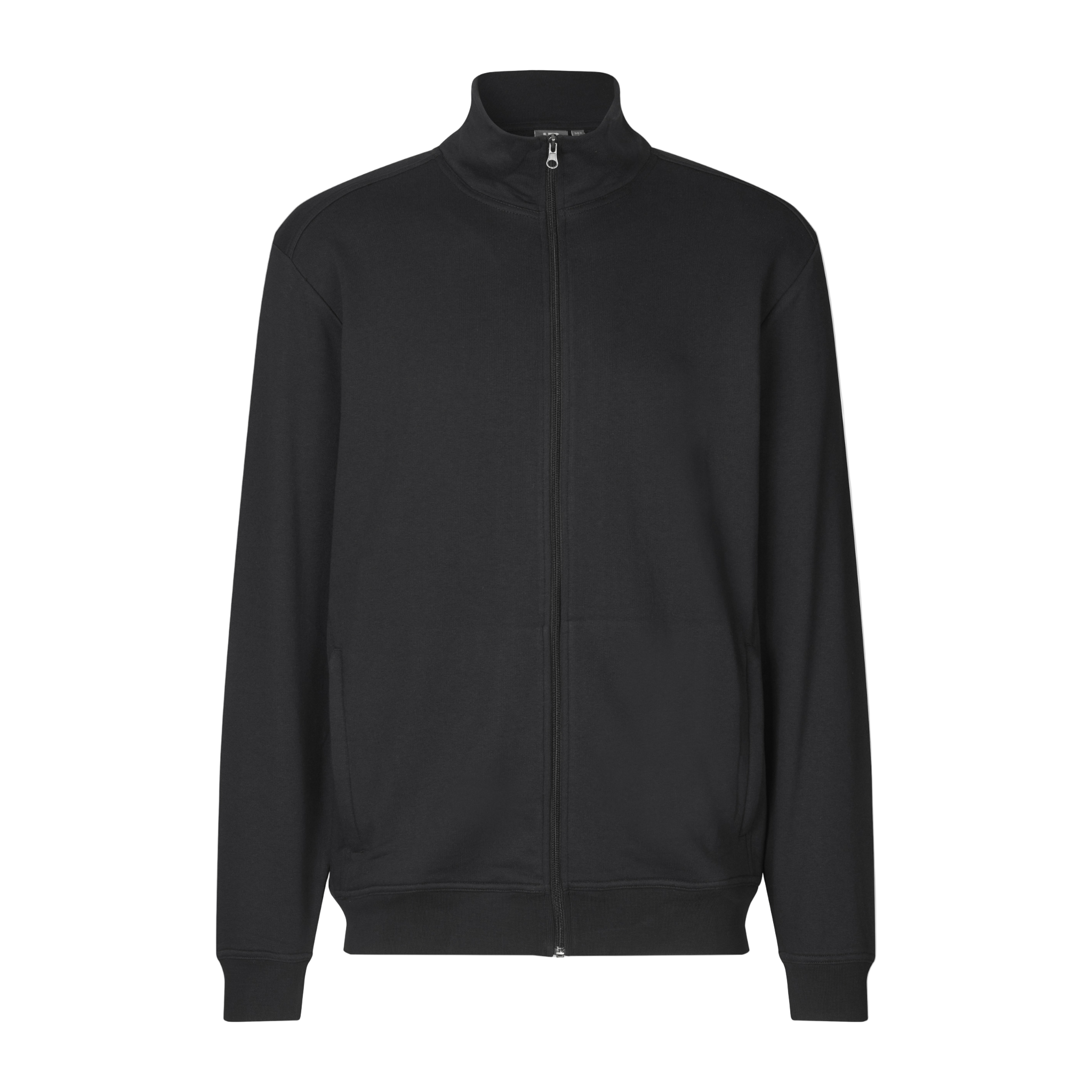 Musta PRO Wear CARE cardigan työ collegetakki omalla logolla – edestä