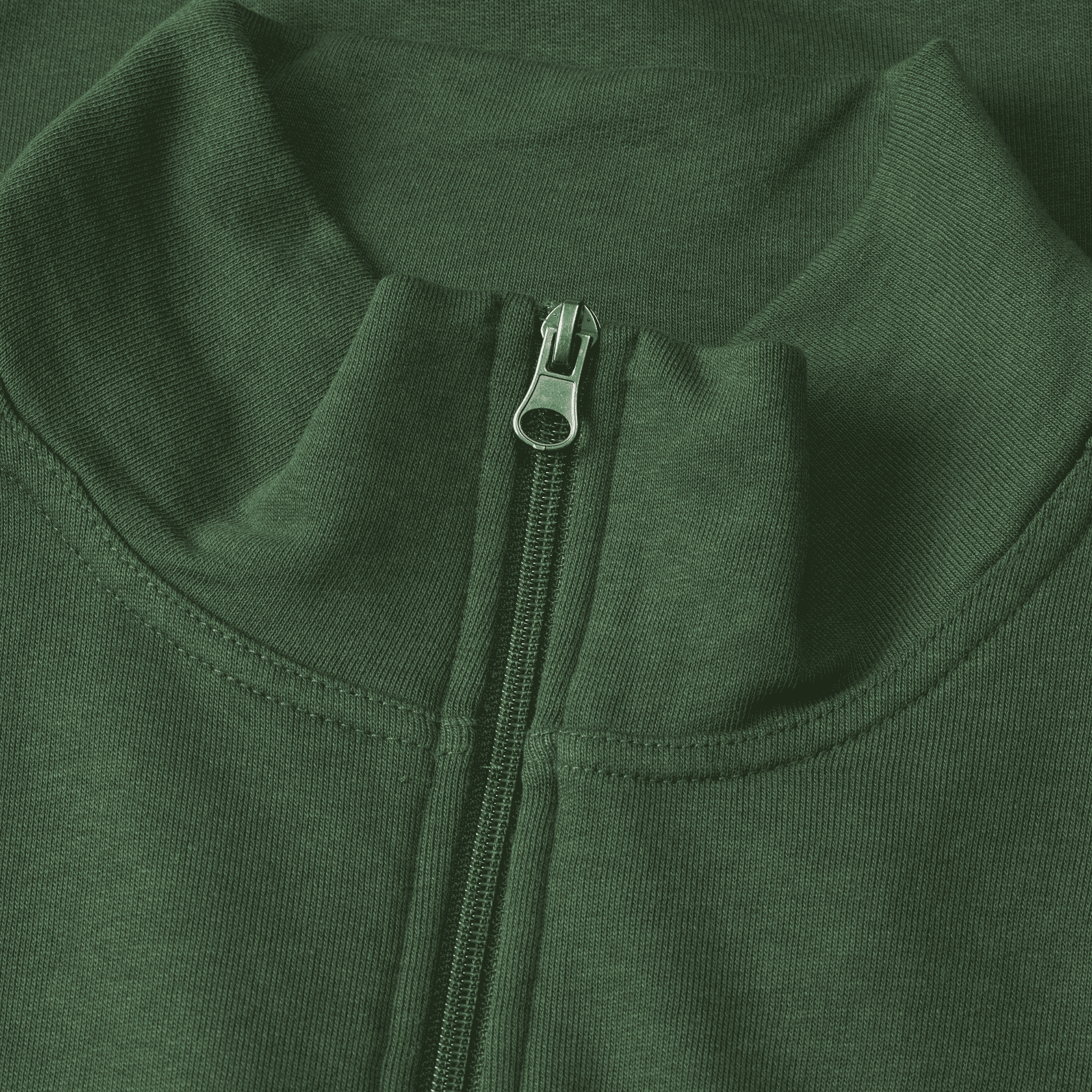 Bottle green PRO Wear CARE cardigan omalla logolla – YKK vetoketju