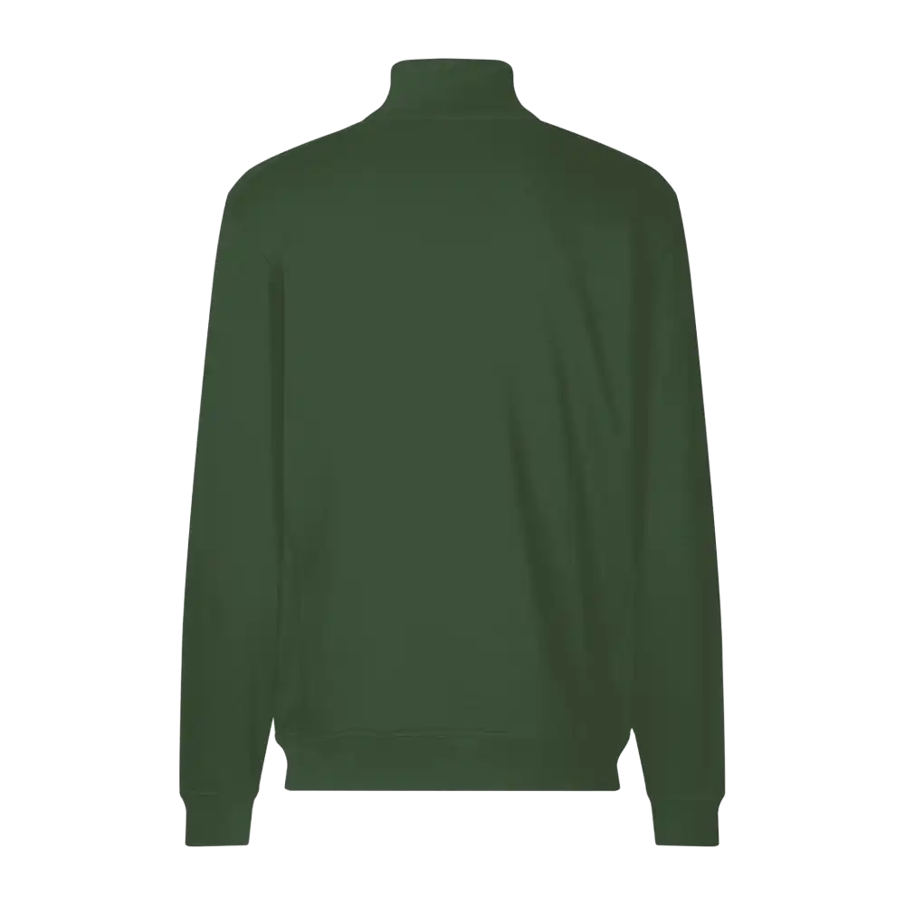 Bottle green PRO Wear CARE cardigan omalla logolla – takaa