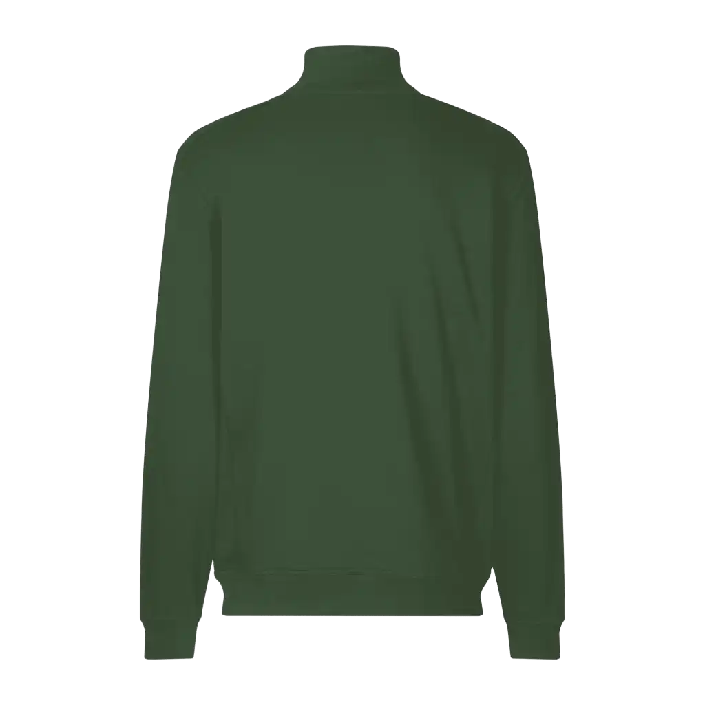 Bottle green PRO Wear CARE cardigan omalla logolla – takaa