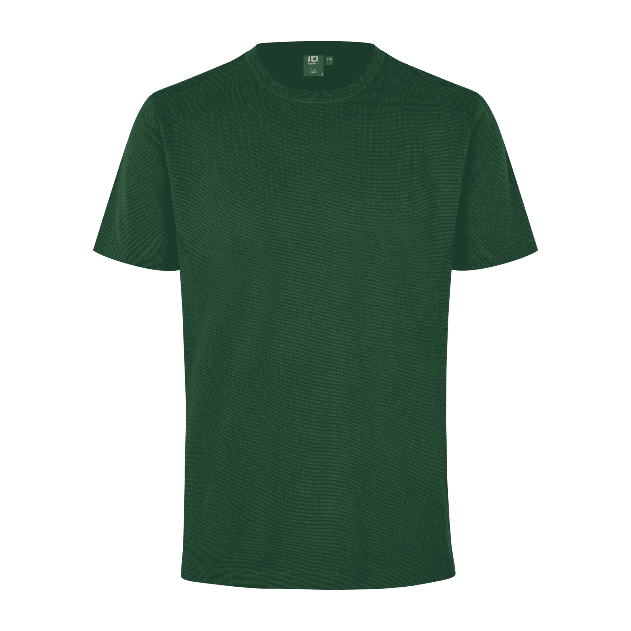 ID® T-shirt Lyocell 0528 Bottle Green – ekologinen ja antibakteerinen miesten T-paita logolla, valmistettu TENCEL™-kuiduista