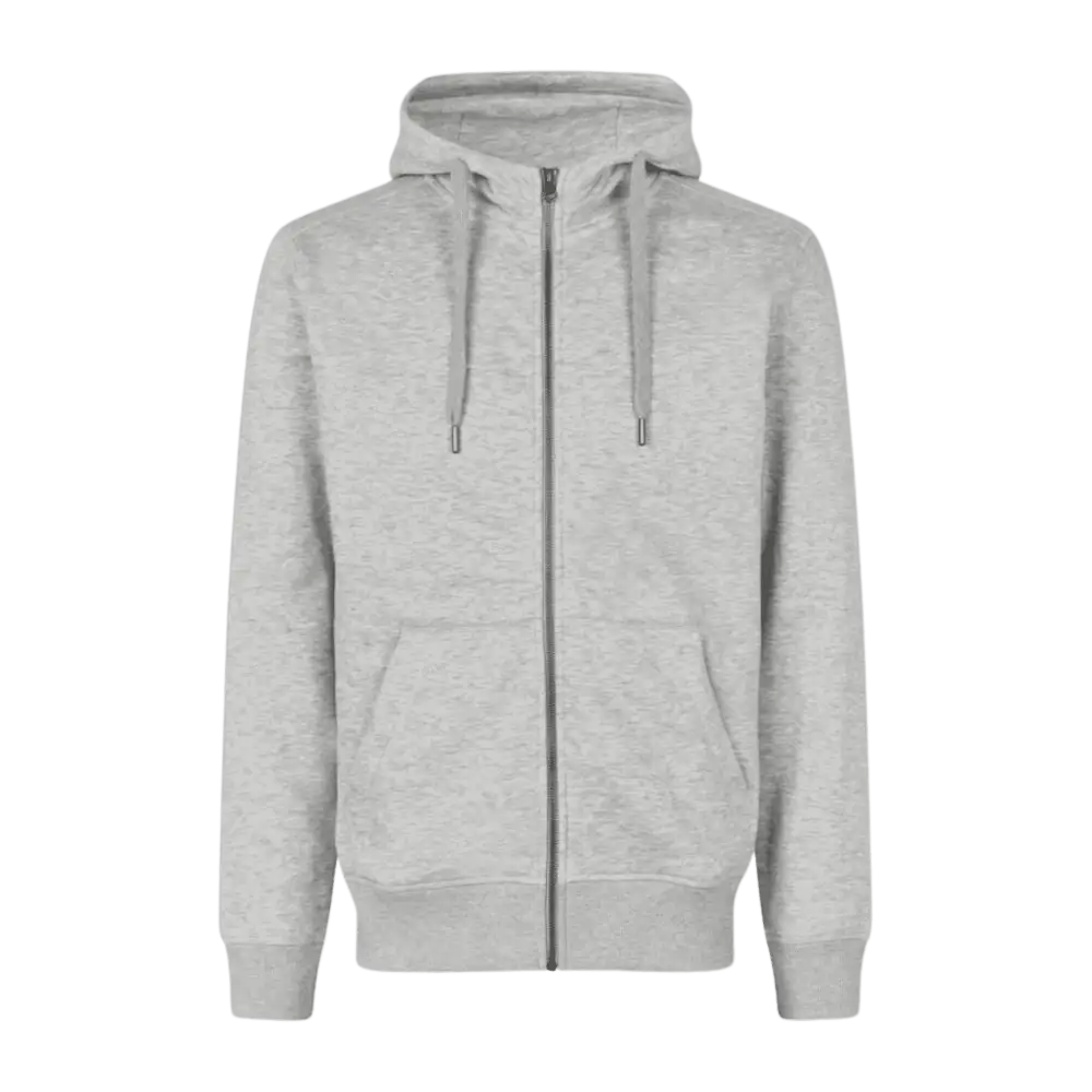 ID-core huppari omalla logolla-Grey melange