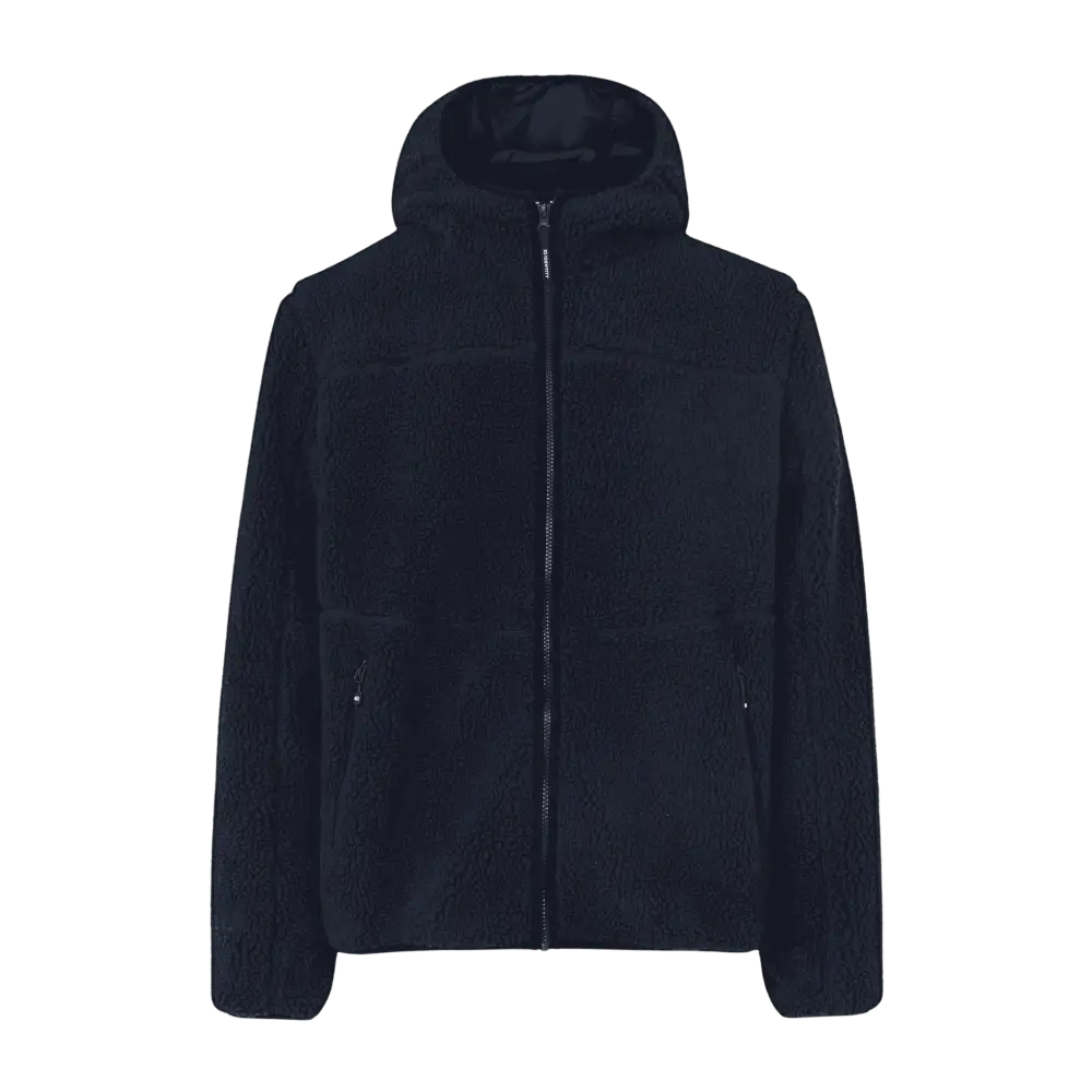 Navy Pile Fleece Jacket miehille – edestä