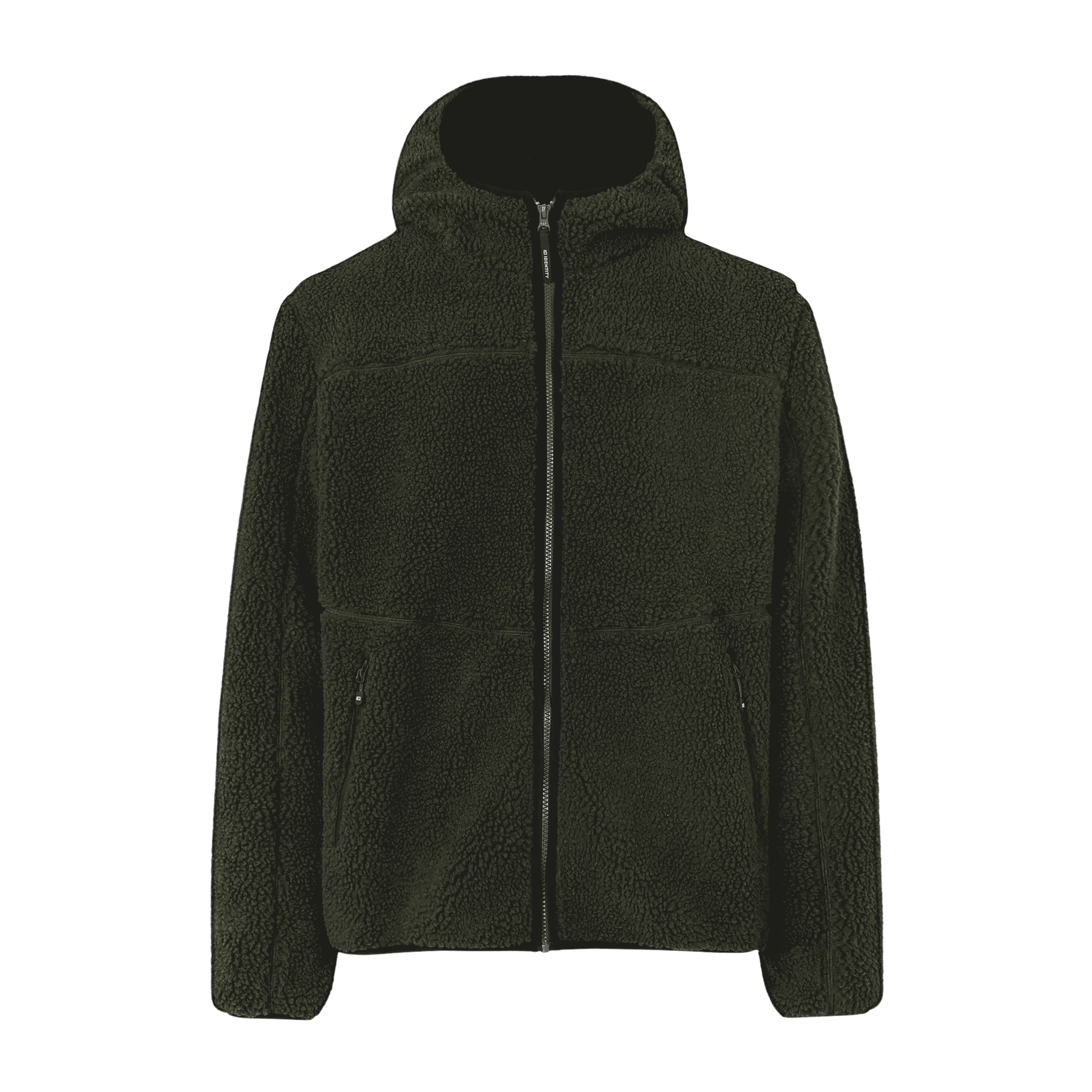 Oliivi Pile Fleece Jacket miehille – edestä