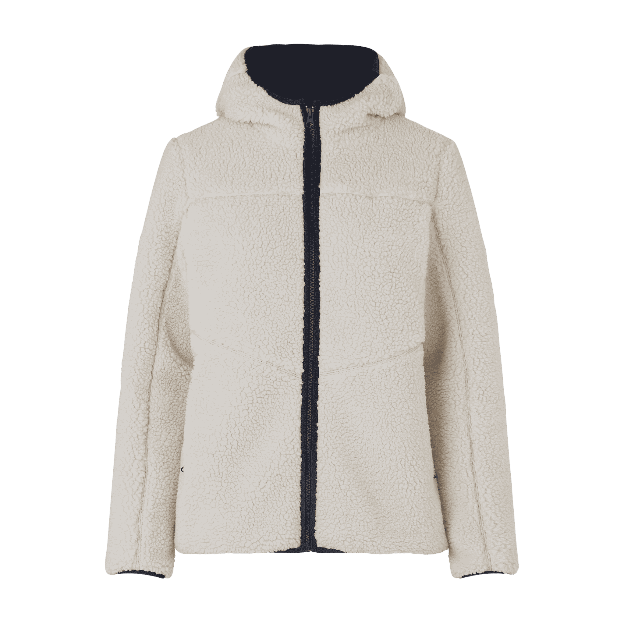 Off white Pile Fleece Jacket naisille – edestä