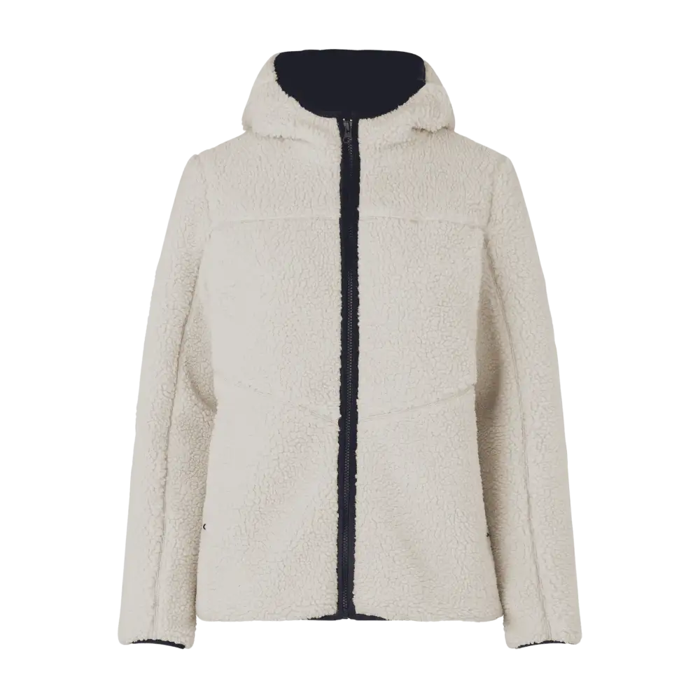Off white Pile Fleece Jacket naisille – edestä