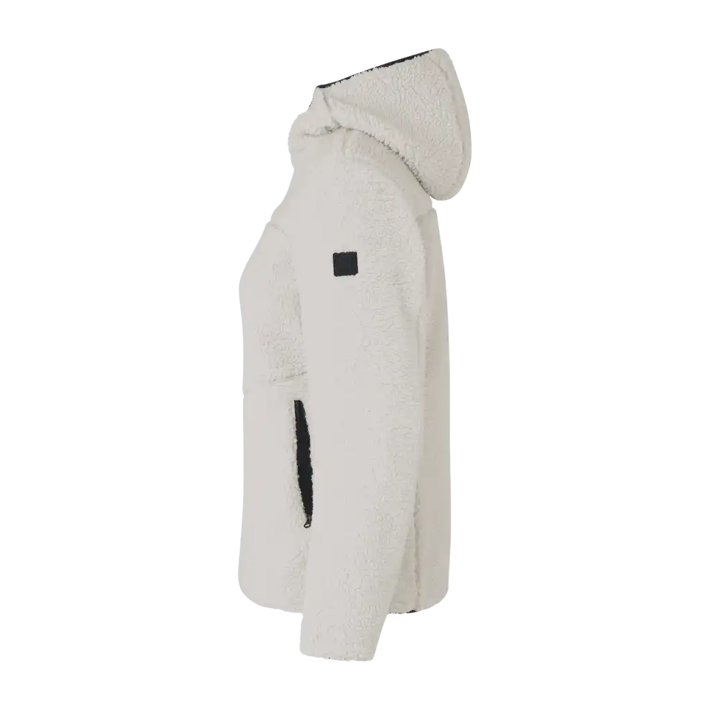 Off white Pile Fleece Jacket naisille – sivulta