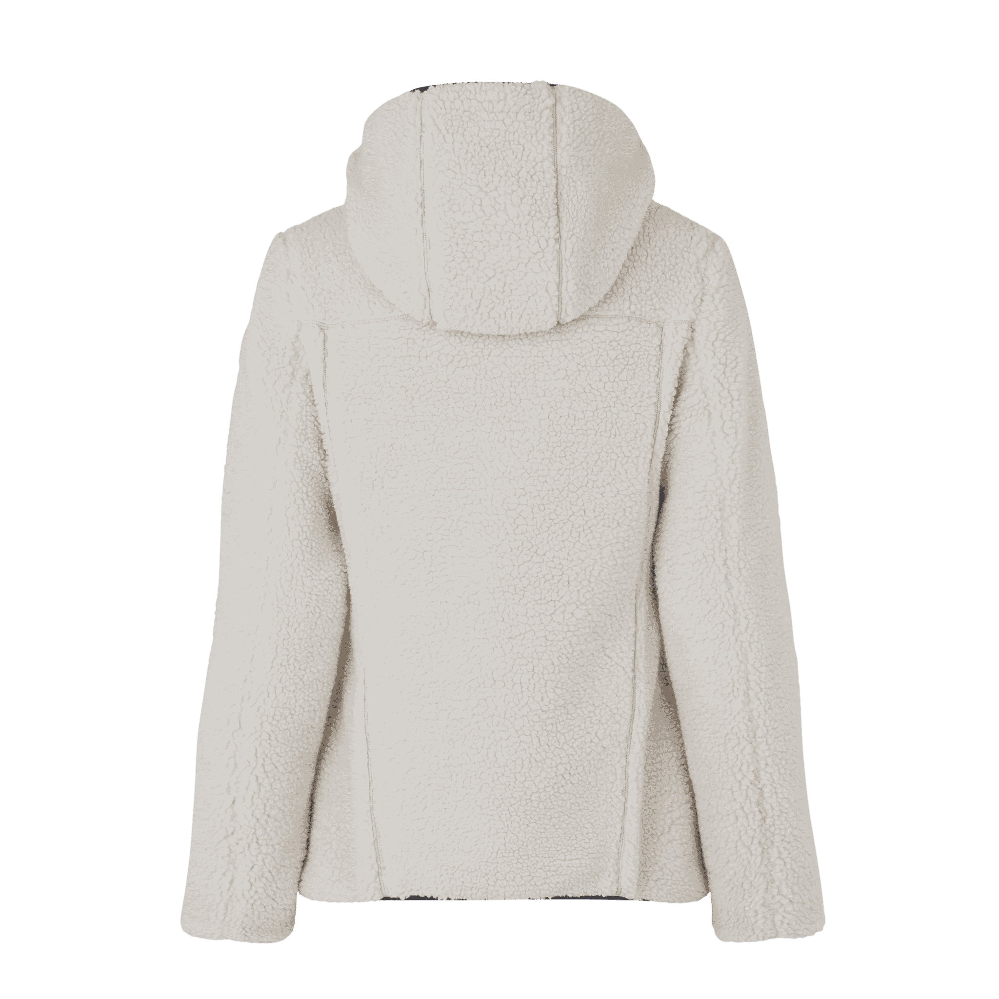 Off white Pile Fleece Jacket naisille – takaa
