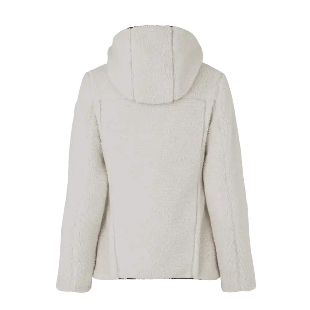 Off white Pile Fleece Jacket naisille – takaa