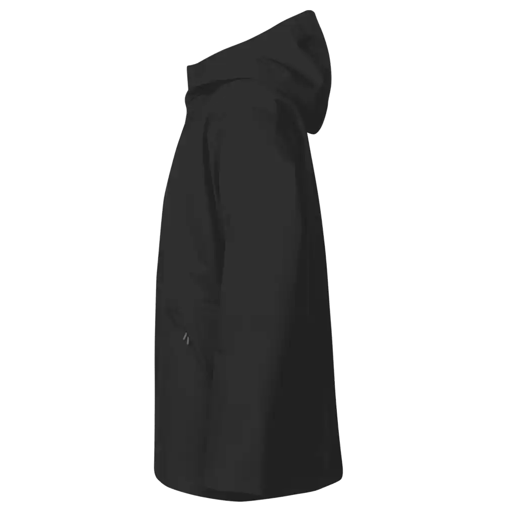 Musta Rain Jacket Performance – sivukuva – vedenpitävä business-takki omalla logolla