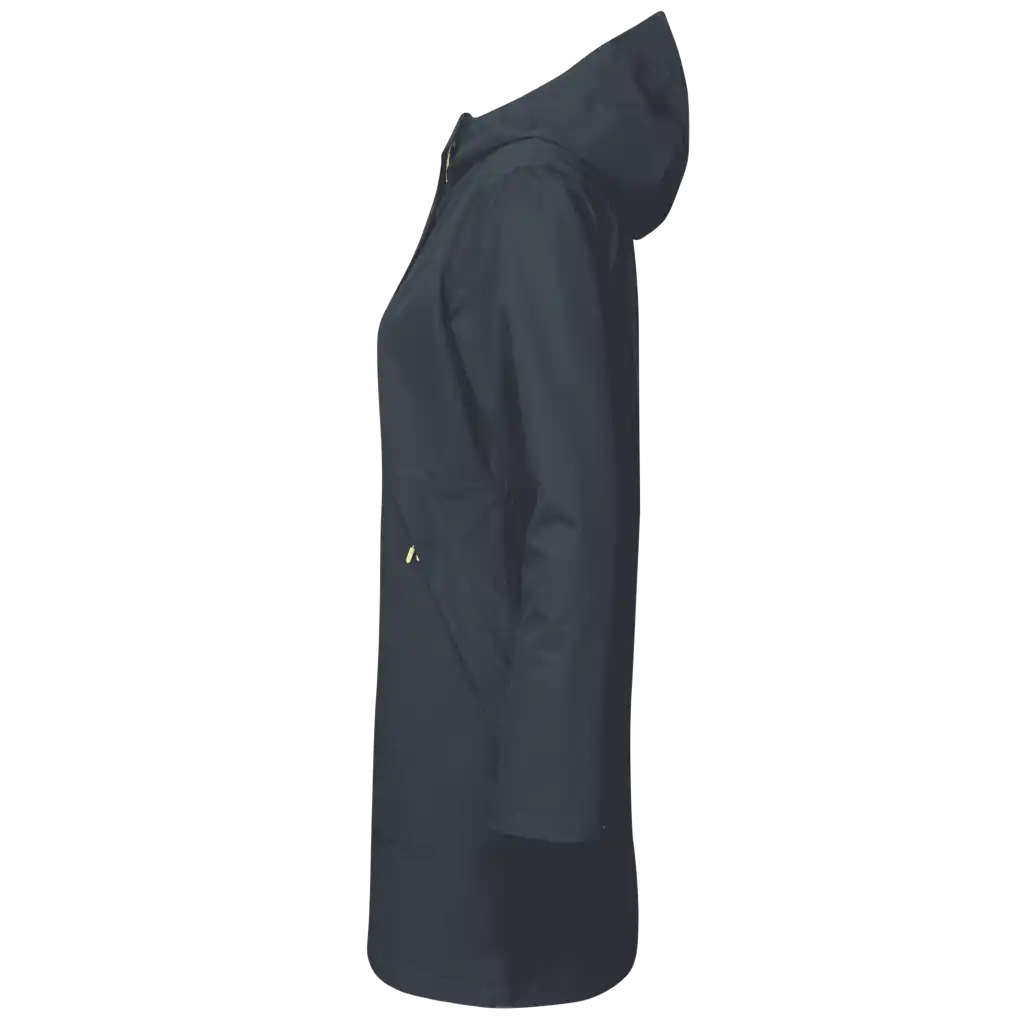 Navy Rain Jacket Performance sivusta – hengittävä ja vedenpitävä naisten takki omalla logolla