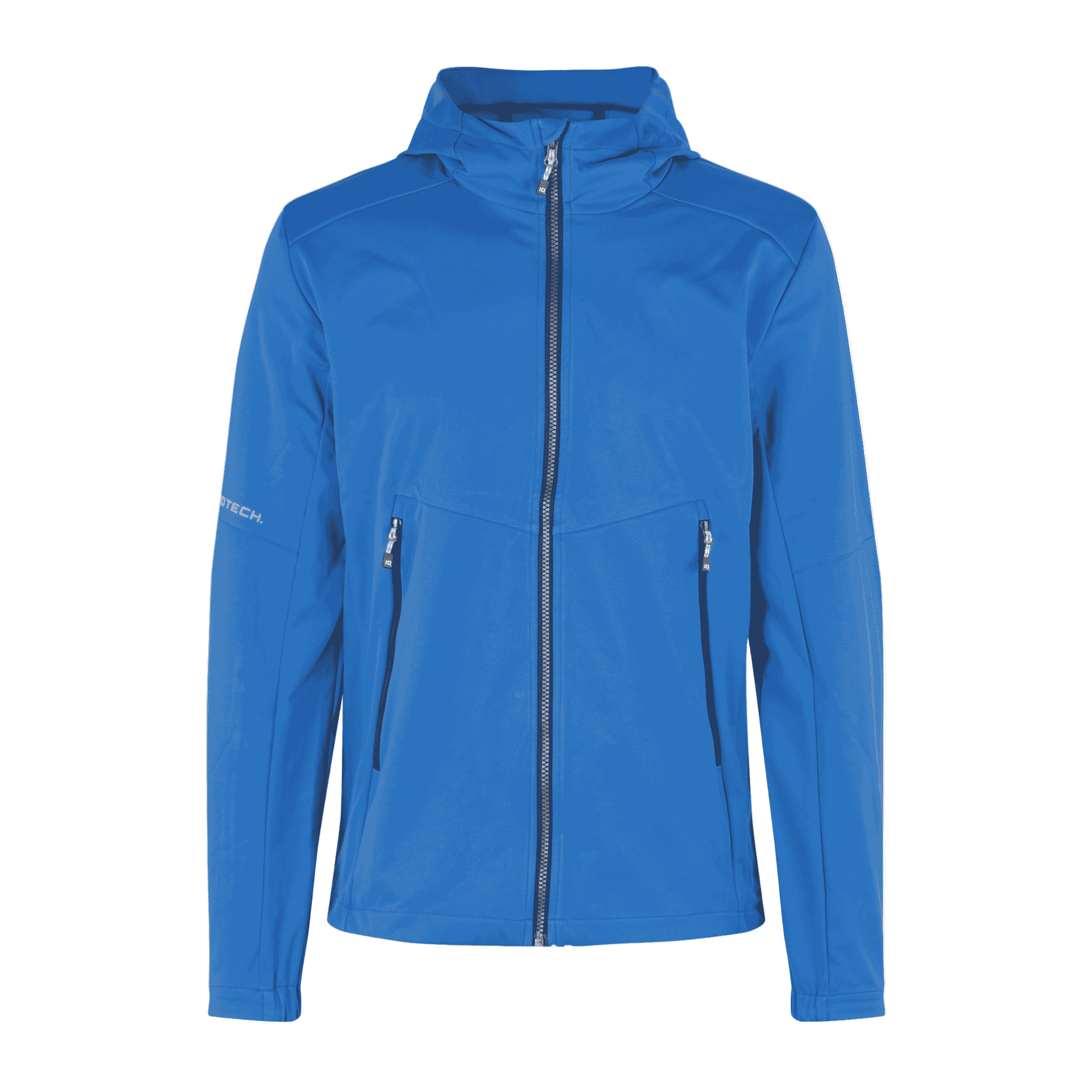 Sininen softshell takki omalla logolla – kevyt ja hengittävä (0836)