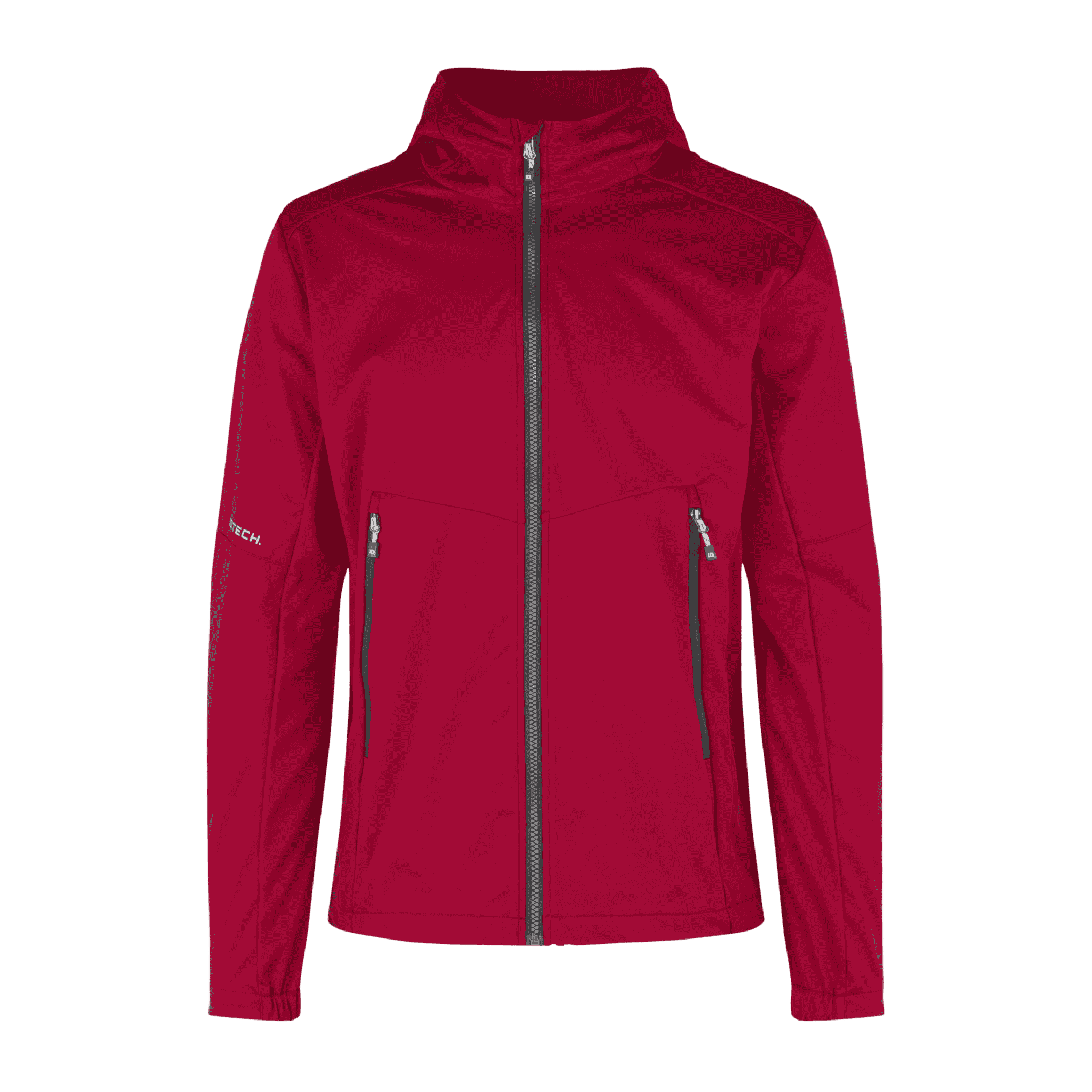 Punainen softshell takki omalla logolla – ID® Soft Shell Light (0836)